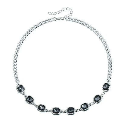 Women's Gray Glass Jewelry Long Tassel Layered Bracelet Drop Earrings Fashion Accessories Trendy Daily Party Wear Gift