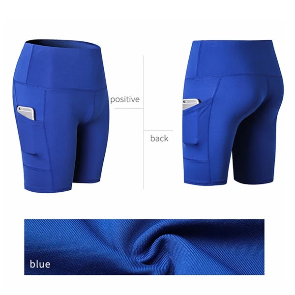 Women Yoga Shorts High Waist Workout Gym Shorts Fitness Yoga Lift Butt Fitness yoga leggings Running Cycling Short Pants