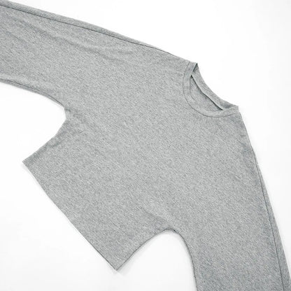 Women's Long Sleeve O-Neck Skinny T-Shirt Monochromatic Crop Top Casual Y2K Streetwear Fashion Pullover Summer Outfit