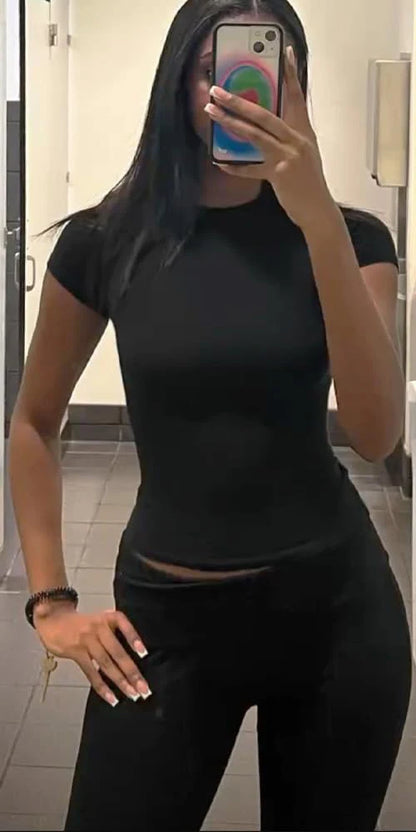 Women's Wide-Leg Sports Trousers Comfortable women's casual trousers High-waisted, buttock-lifting Fashionable sportswear