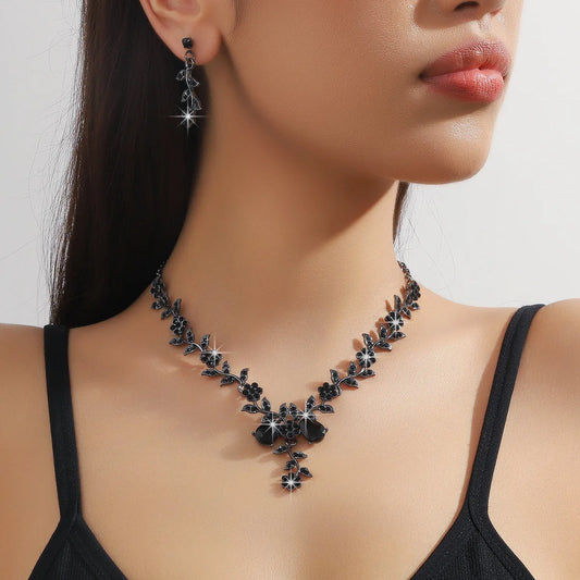 Elegant Flower Design Jewelry Set, Fashion Jewelry for Party, Daily Clothing Decor, Trendy All-match & Exquisite Jewelry