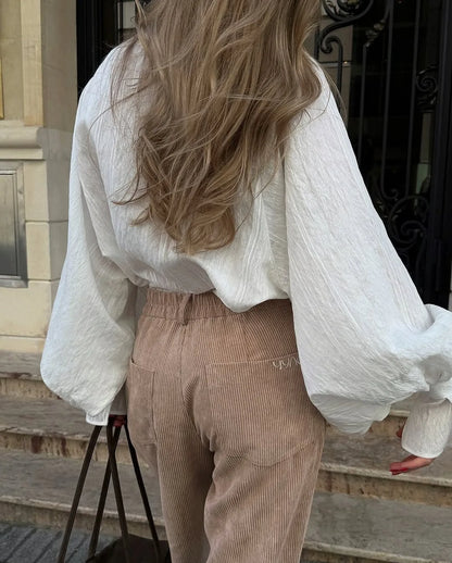 2026 Spring New Oversize White Shirt Women Long Sleeve Button up Minimalist 100% Cotton Shirt Female Chic Loose Tunic Blouses
