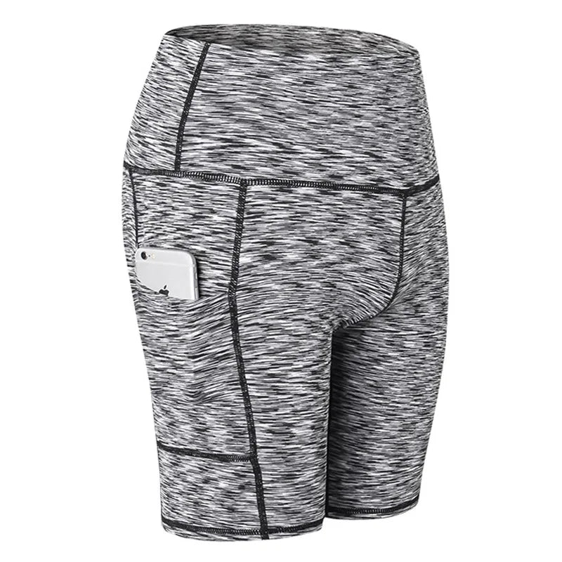Women Yoga Shorts High Waist Workout Gym Shorts Fitness Yoga Lift Butt Fitness yoga leggings Running Cycling Short Pants