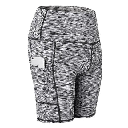 Women Yoga Shorts High Waist Workout Gym Shorts Fitness Yoga Lift Butt Fitness yoga leggings Running Cycling Short Pants