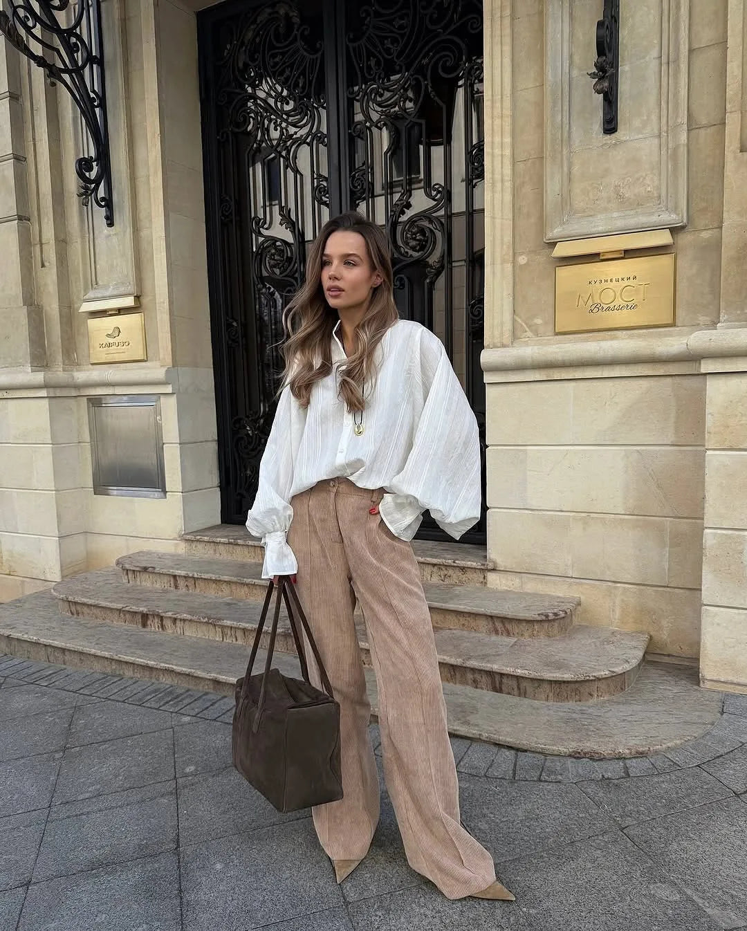 2026 Spring New Oversize White Shirt Women Long Sleeve Button up Minimalist 100% Cotton Shirt Female Chic Loose Tunic Blouses