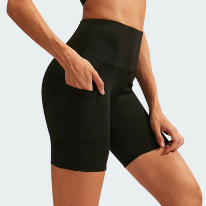 Women Yoga Shorts High Waist Workout Gym Shorts Fitness Yoga Lift Butt Fitness yoga leggings Running Cycling Short Pants